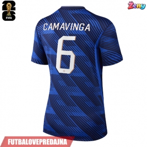 Lacne Ženy Futbalové dres Francúzsko Eduardo Camavinga #6 MS 2026 Krátky Rukáv - Domáci